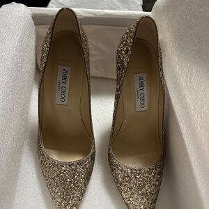 New Jimmy Choo Gold Pumps